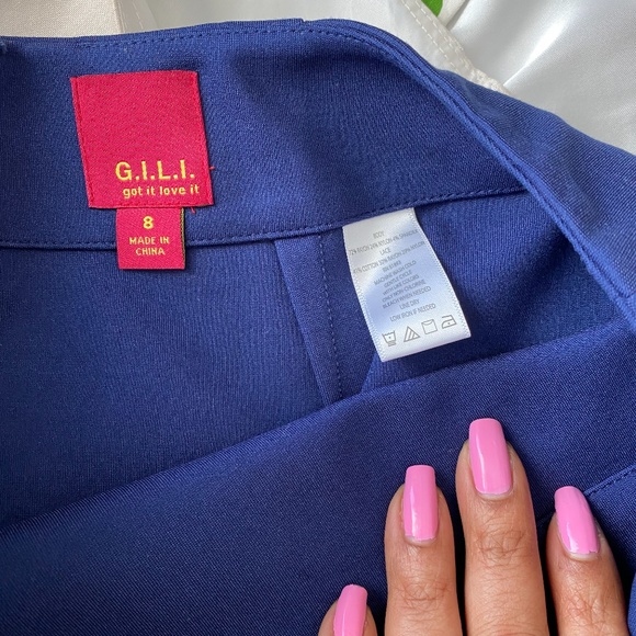 G.I.L.I. Milano Ponte Pencil Skirt with Lace Trim - Picture 7 of 8